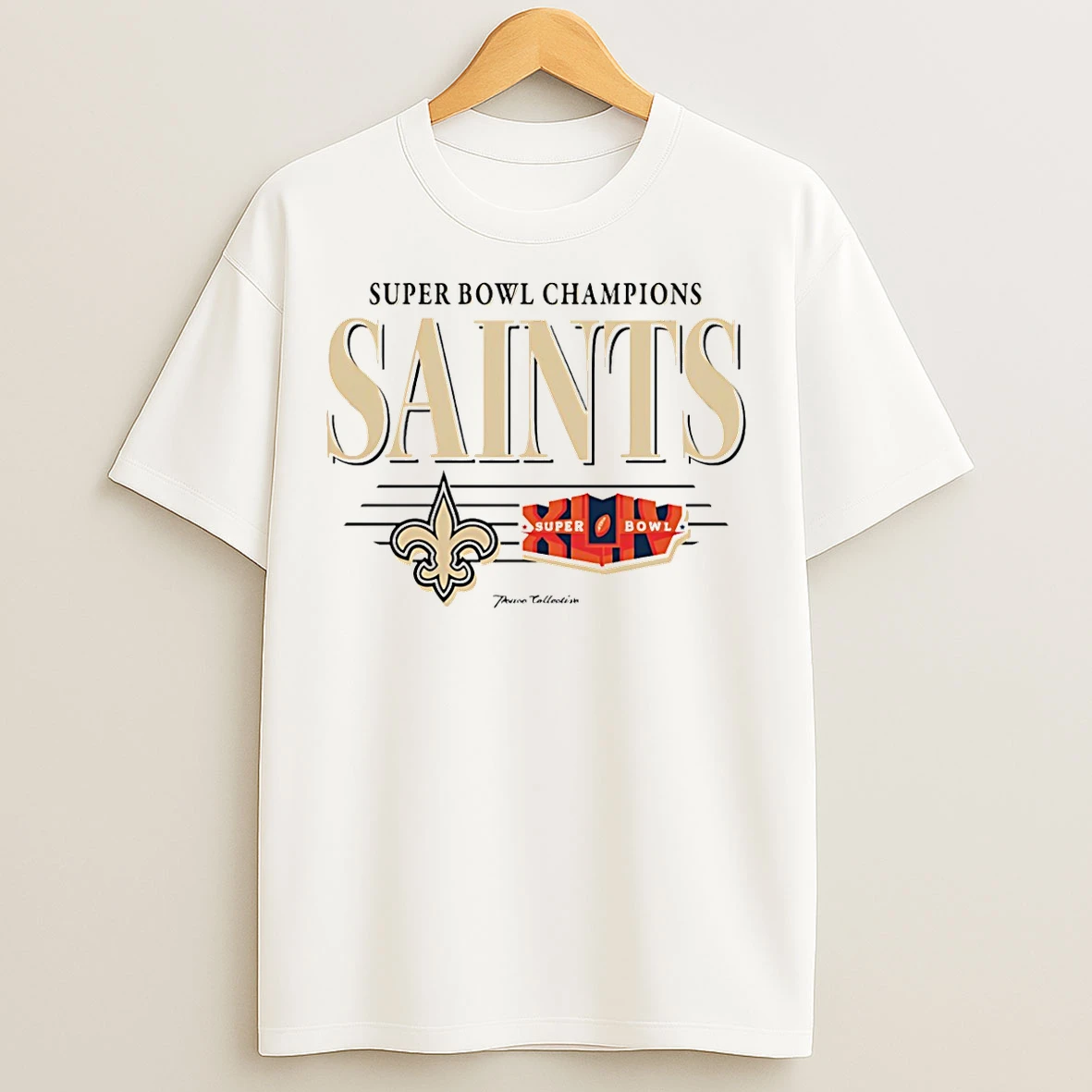 Classic New Orleans Saints Super Bowl Champions Xliv Vintage T Shirts