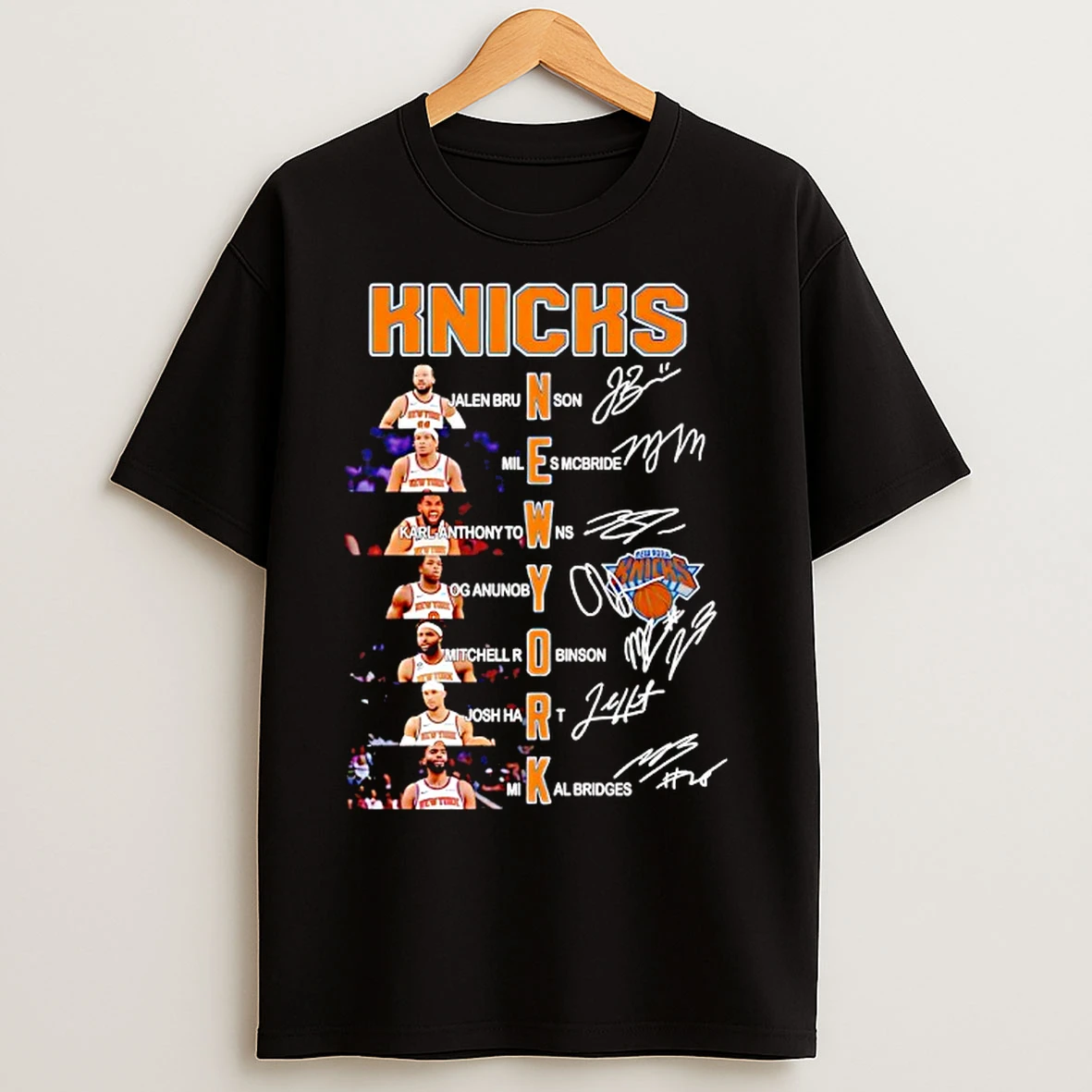 Classic New York Knicks Name Of Legends Signatures T Shirts