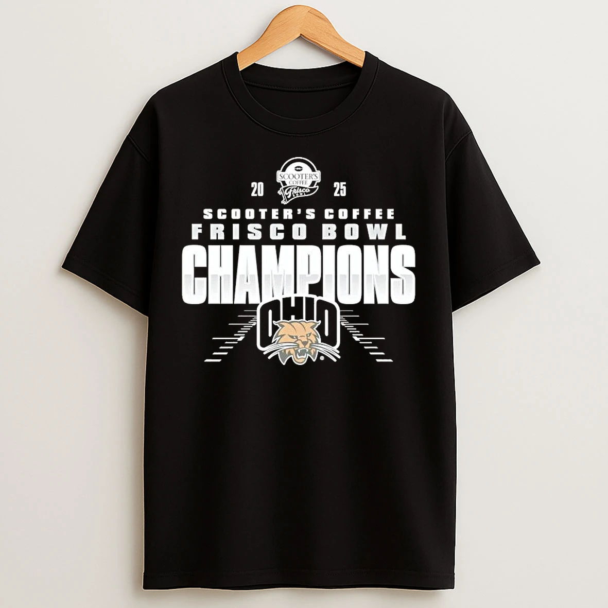 Classic Ohio Bobcats 2025 Frisco Bowl Champions T Shirts
