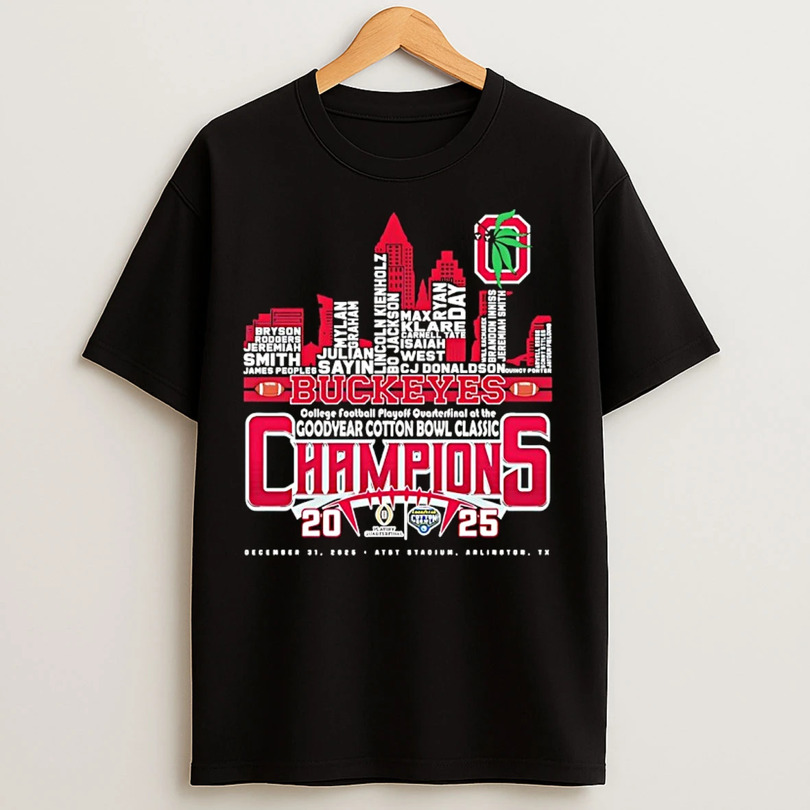 Classic Ohio State Buckeyes College Football Playoff Quarterfinal At The Goodyear Cotton Bowl Classic T Shirts
