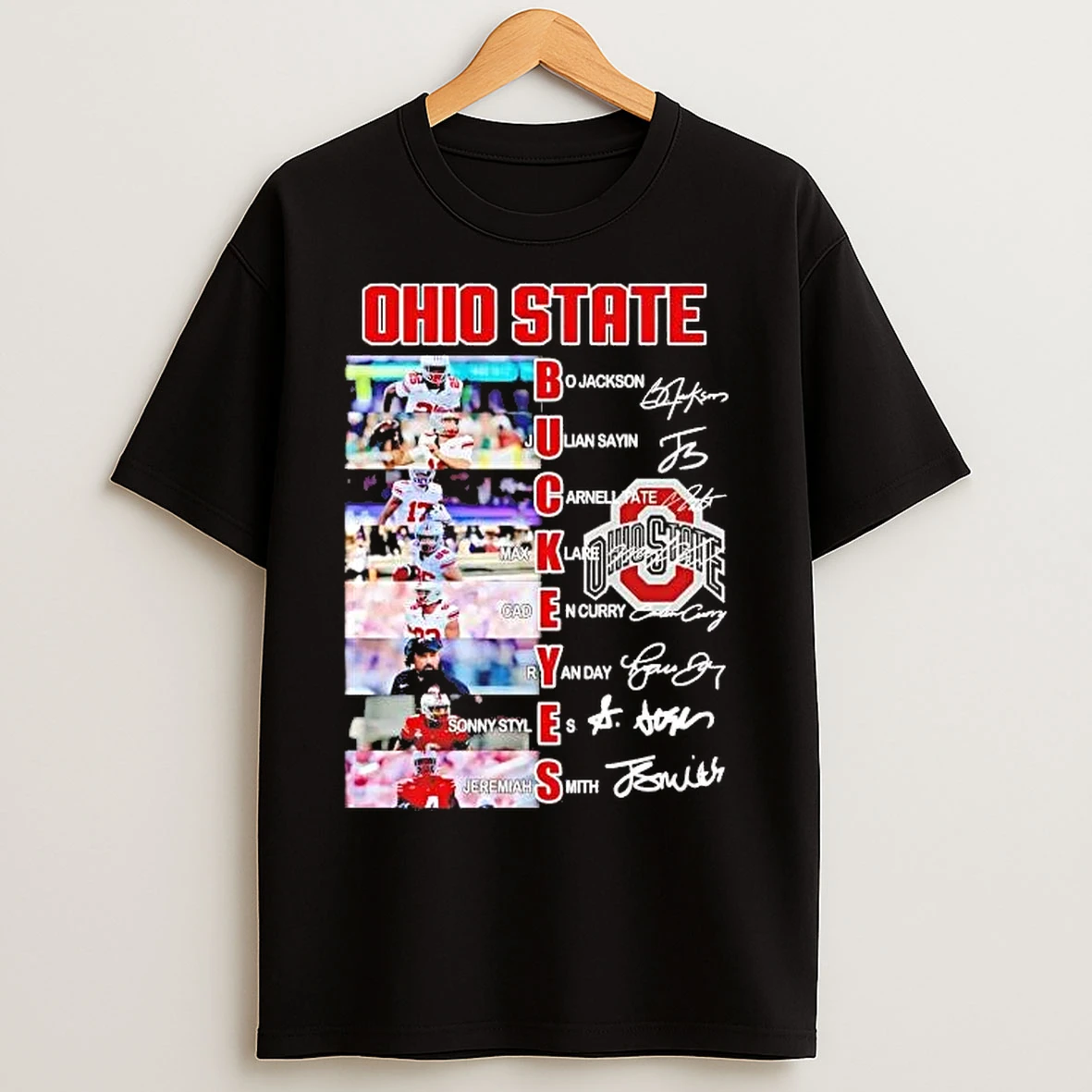 Classic Ohio State Buckeyes Team Players Names And Signatures T Shirts