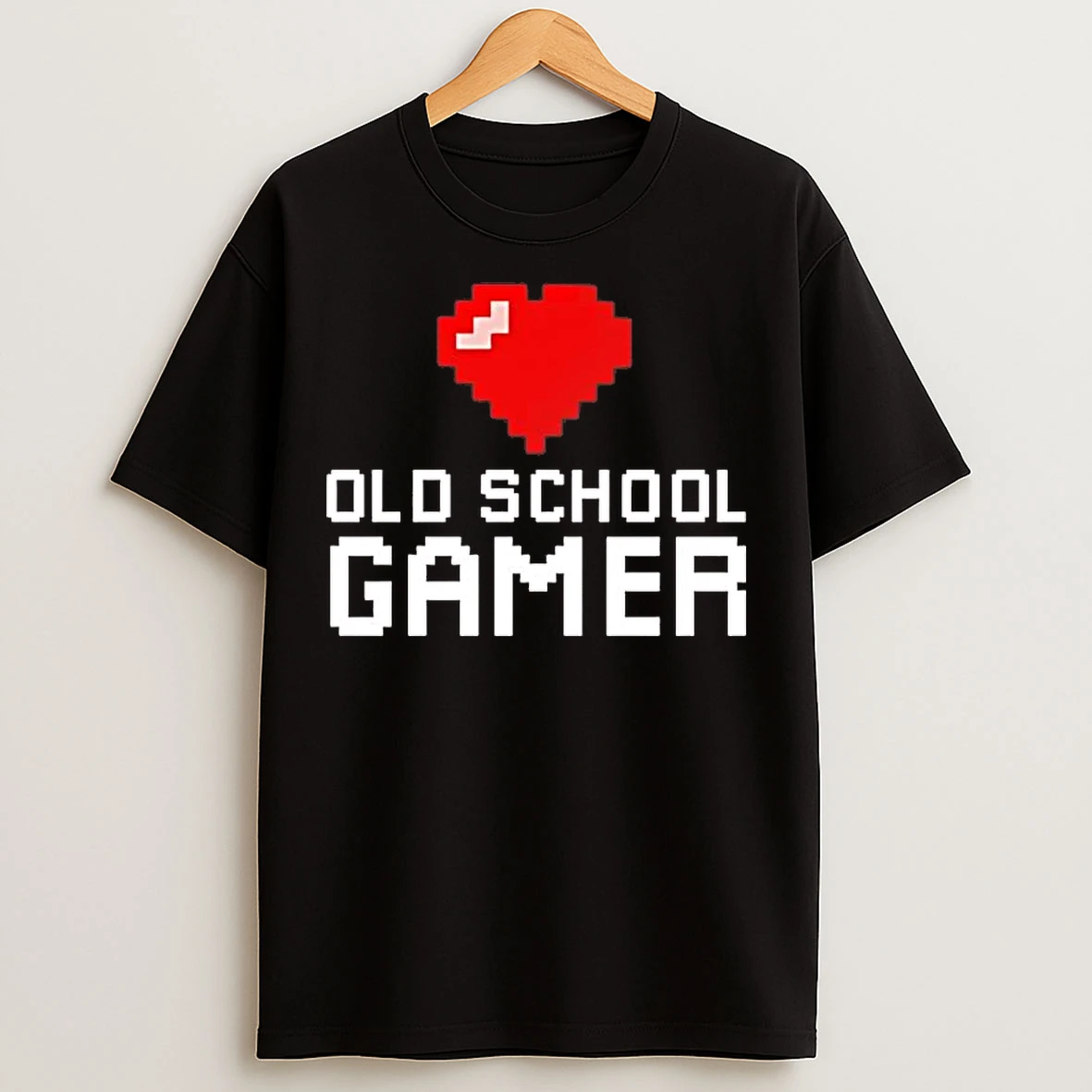 Classic Old School Gamer Heart T Shirts