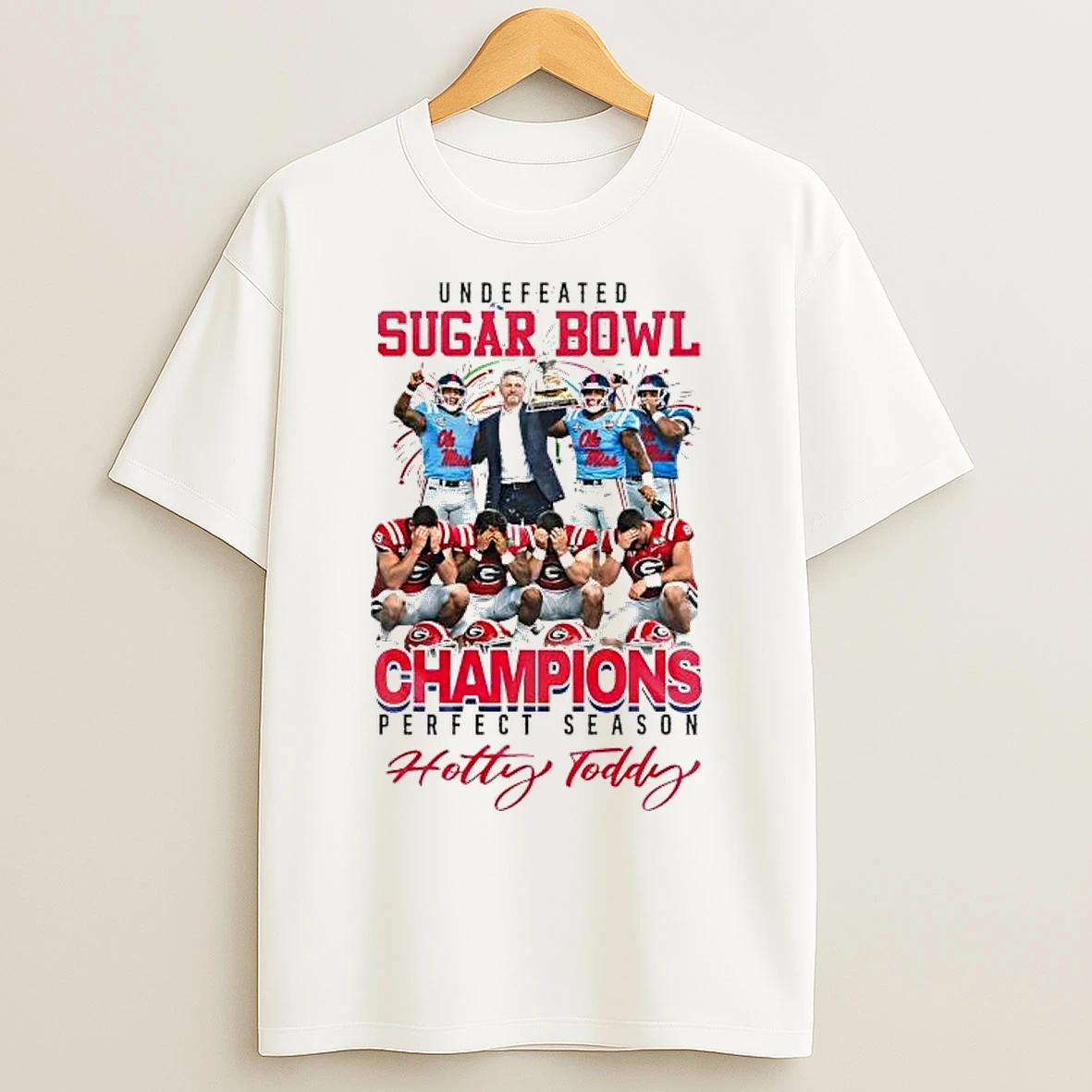 Classic Ole Miss Rebels 2025 Undefeated Sugar Bowl Champions Perfect Season T Shirts
