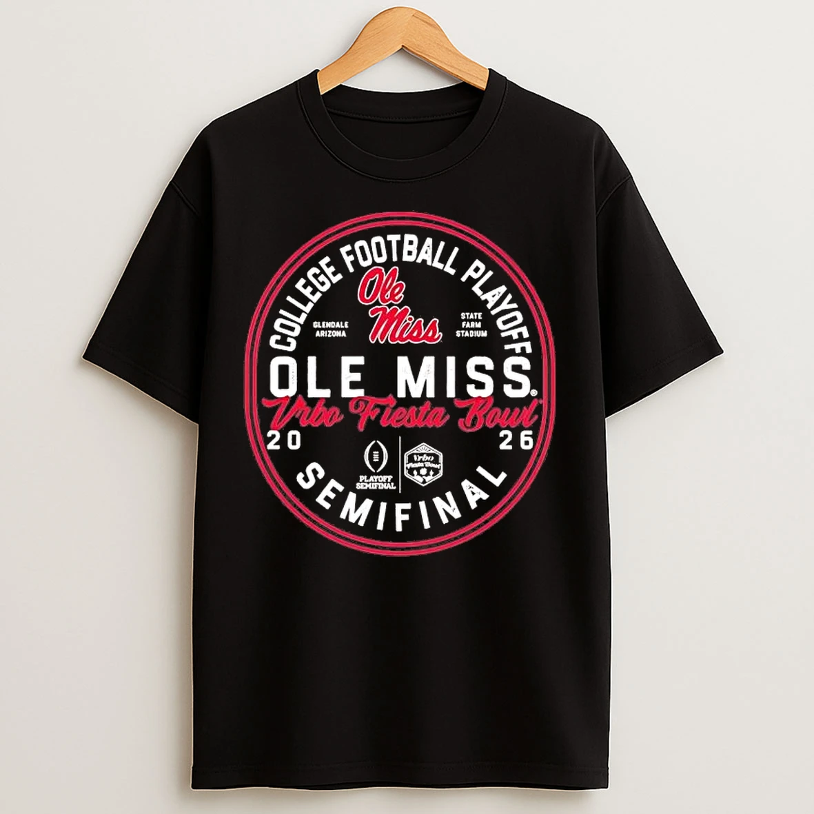 Classic Ole Miss Rebels 2026 Fiesta Bowl Bound Cfp Semifinal T Shirts
