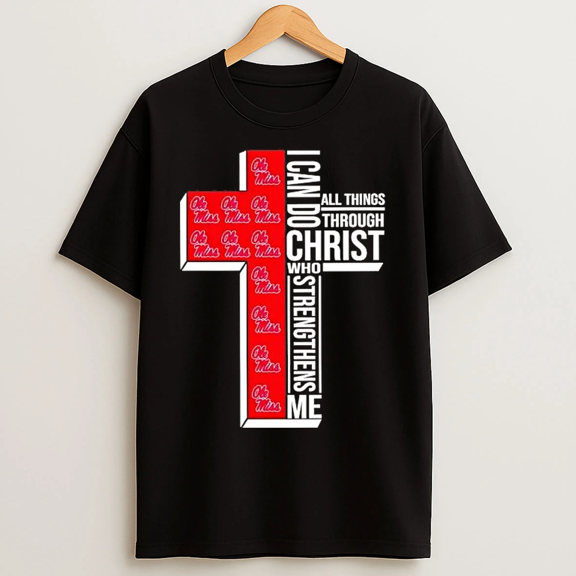 Classic Ole Miss Rebels I Can Do All Things Through Christ T Shirts