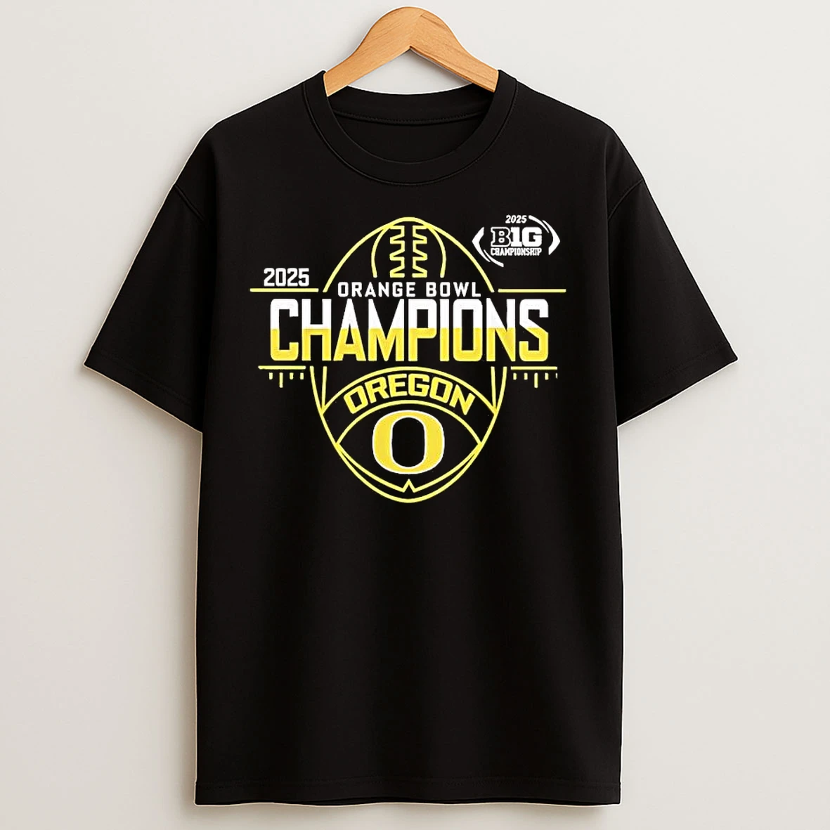 Classic Oregon Duck 2025 Orange Bowl Champions Big 10 T Shirts