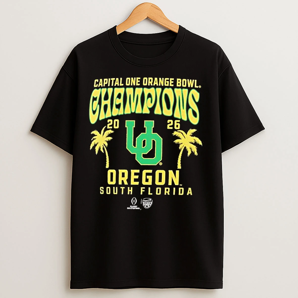 Classic Oregon Ducks 2026 Orange Bowl Champions Hometown T Shirts