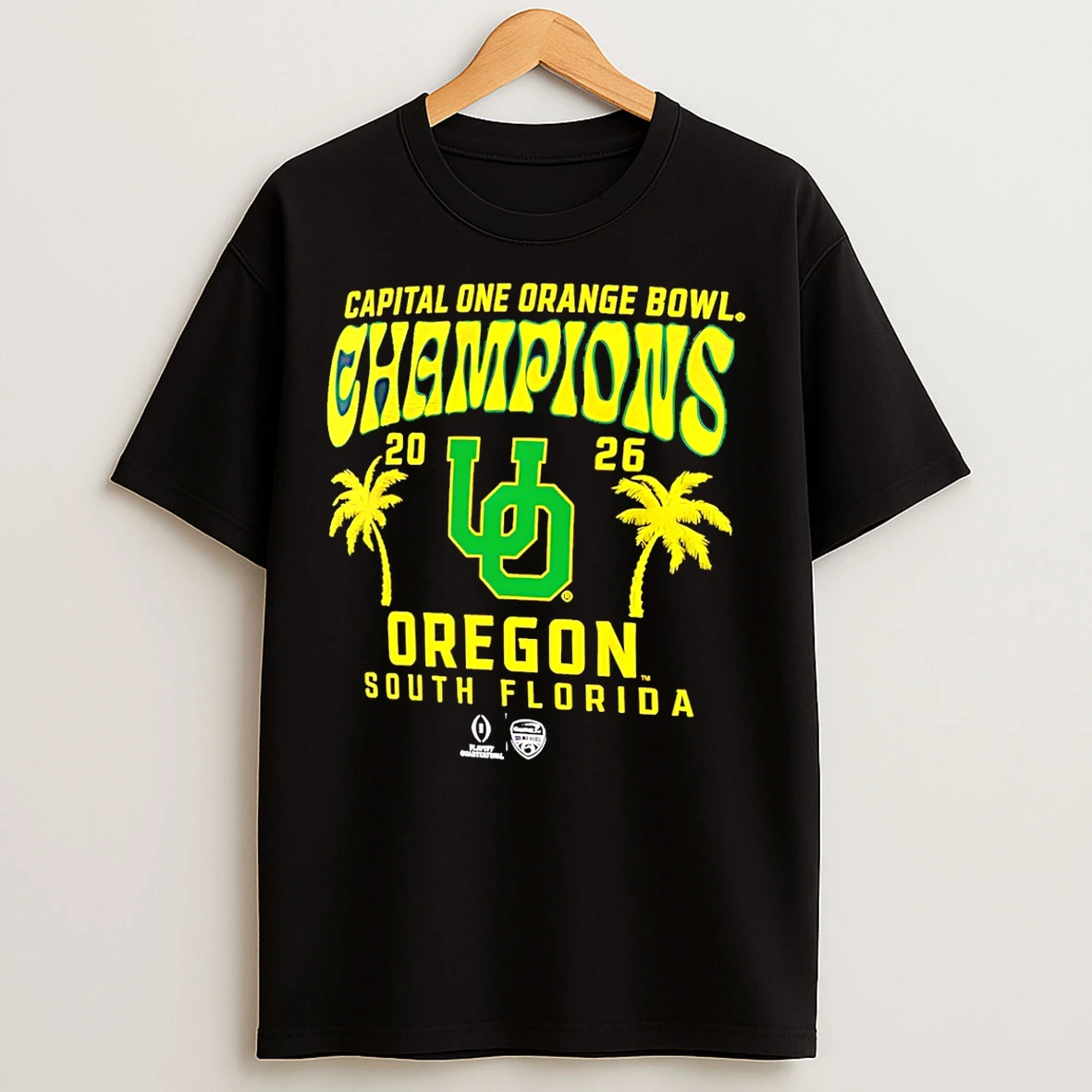 Classic Oregon Ducks Cfp 2026 Orange Bowl Champions Hometown Pride T Shirts