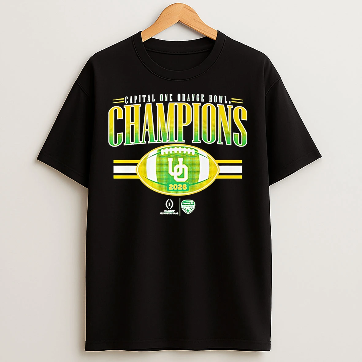 Classic Oregon Football 2026 Cfp Orange Bowl Champions T Shirts