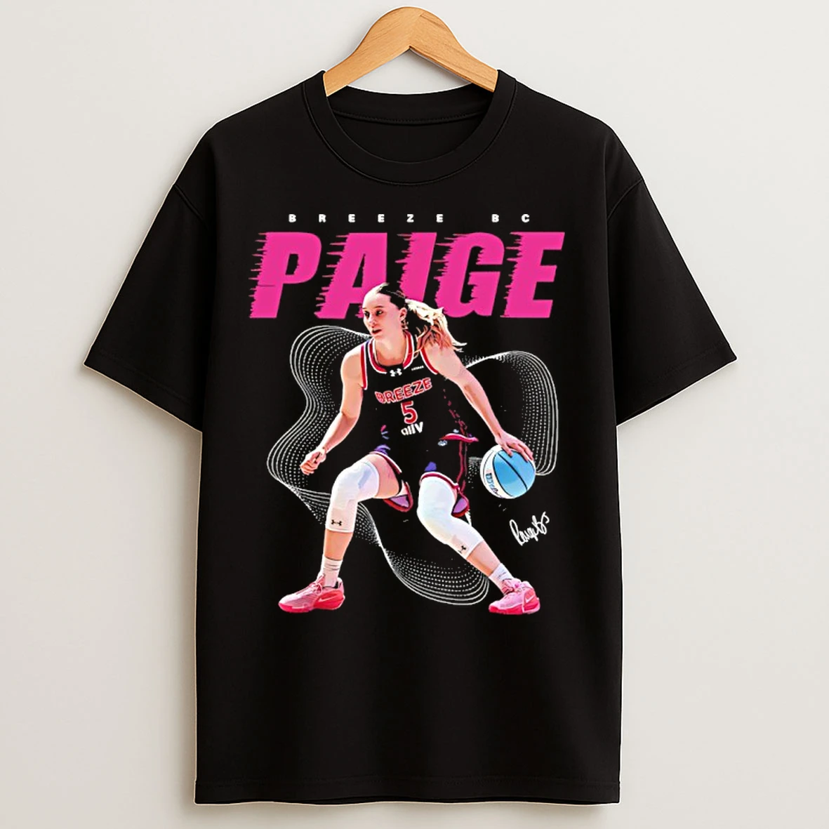 Classic Paige Bueckers Breeze Bc Unrivaled Basketball Signature T Shirts