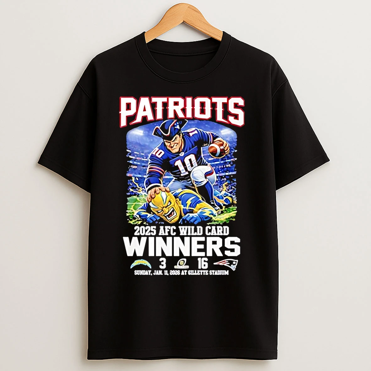 Classic Patriots 2025 Afc Wild Card Winners T Shirts