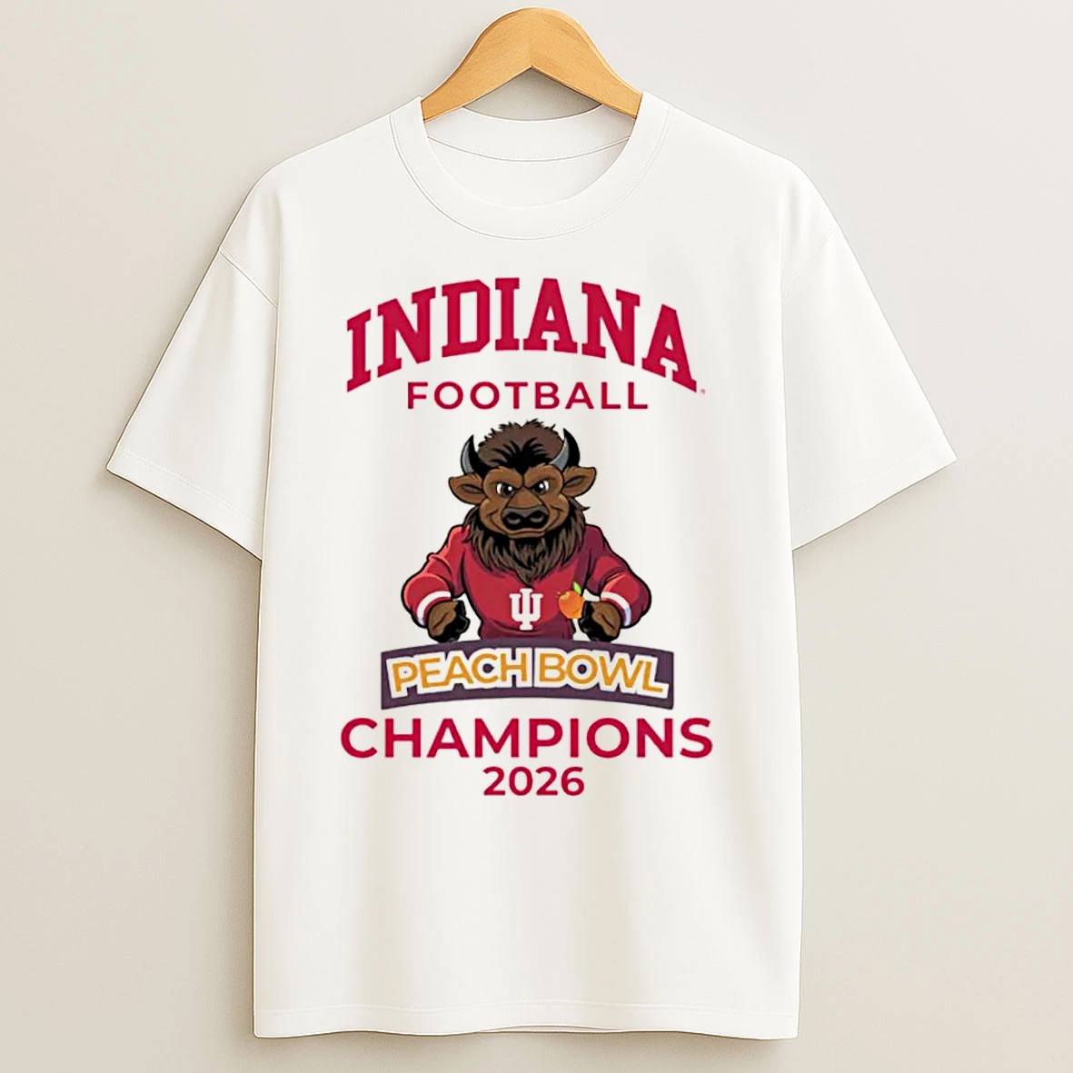 Classic Peach Bowl Champions 2026 Indiana Football T Shirts
