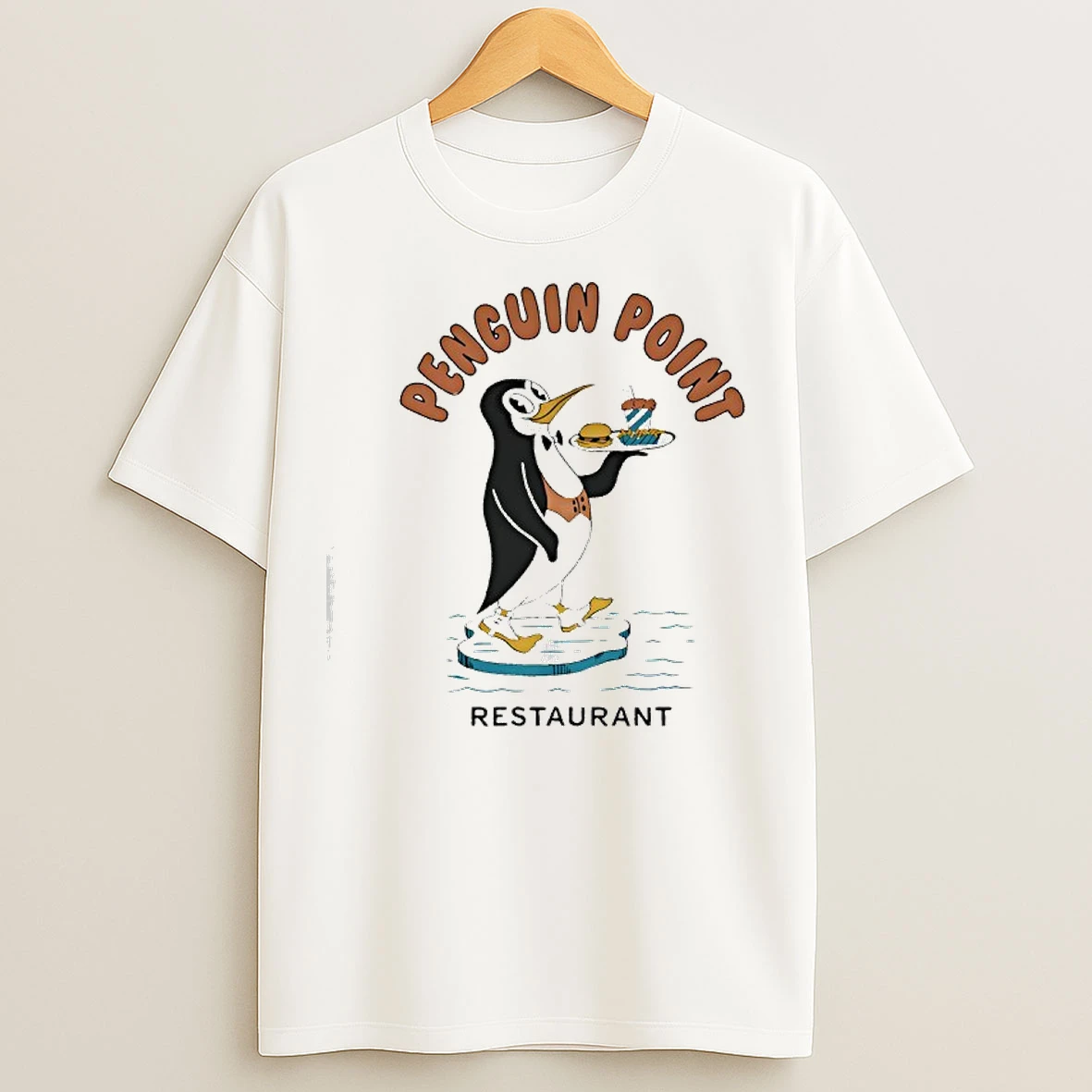 Classic Penguin Point Restaurant T Shirts