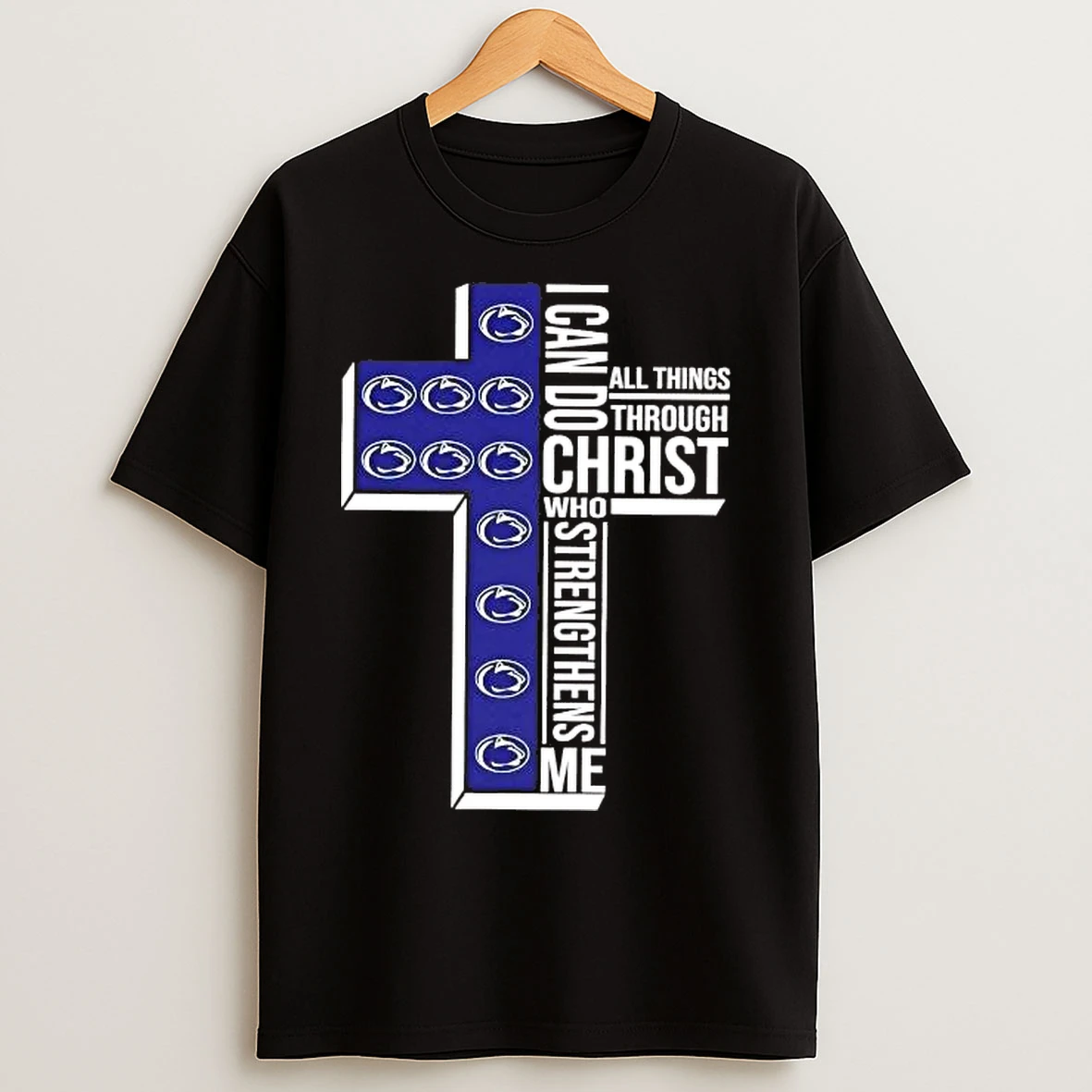 Classic Penn State Nittany Lions I Can Do All Things Through Christ T Shirts