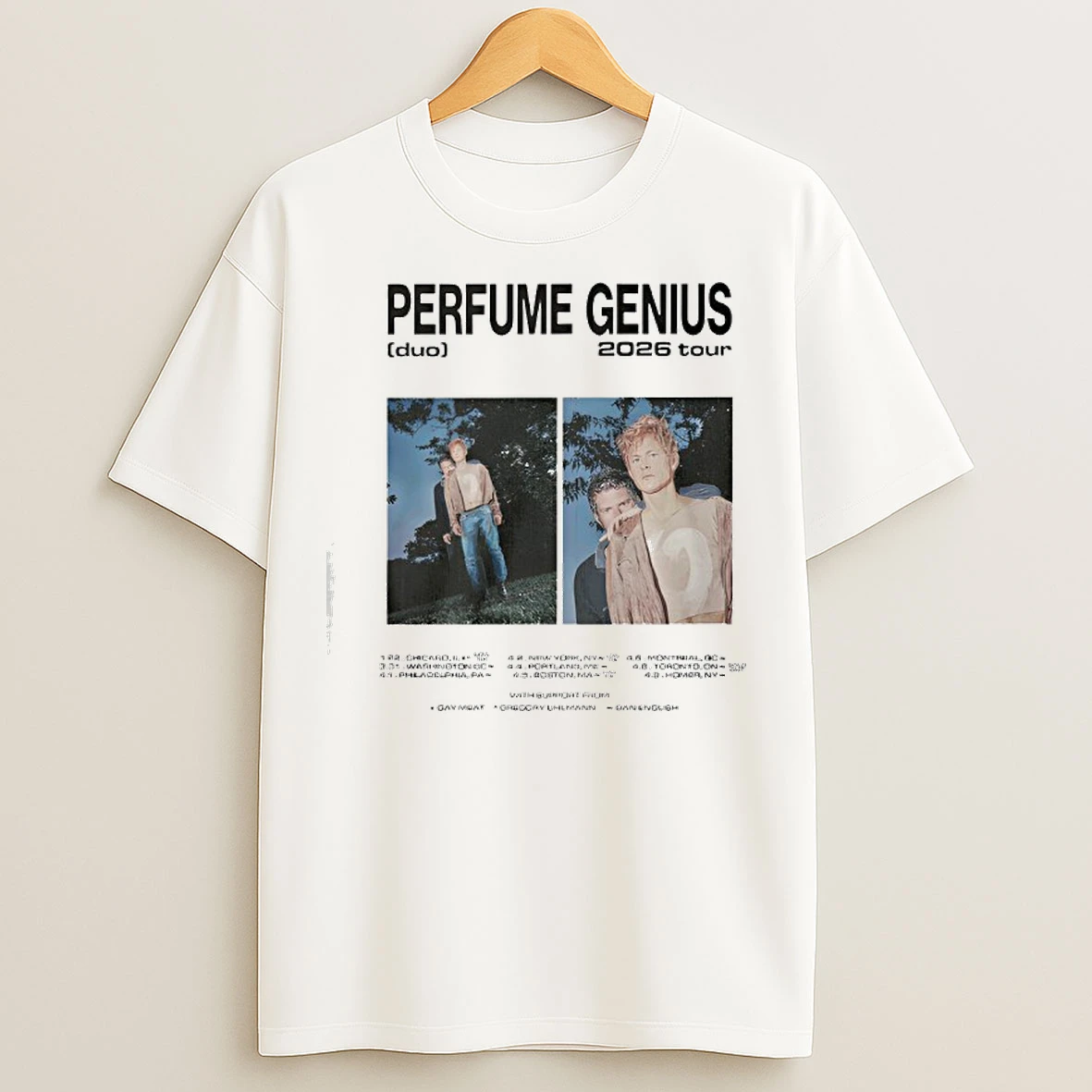 Classic Perfume Genius Duo Tour 2026 T Shirts