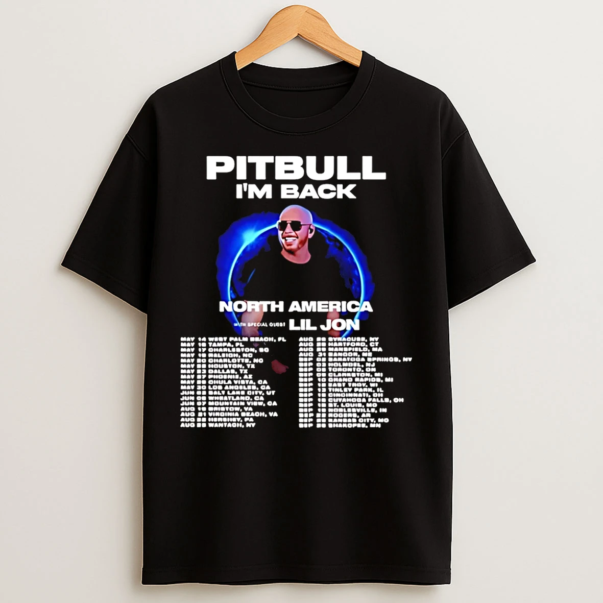 Classic Pitbull Im Back North America Tour 2026 T Shirts