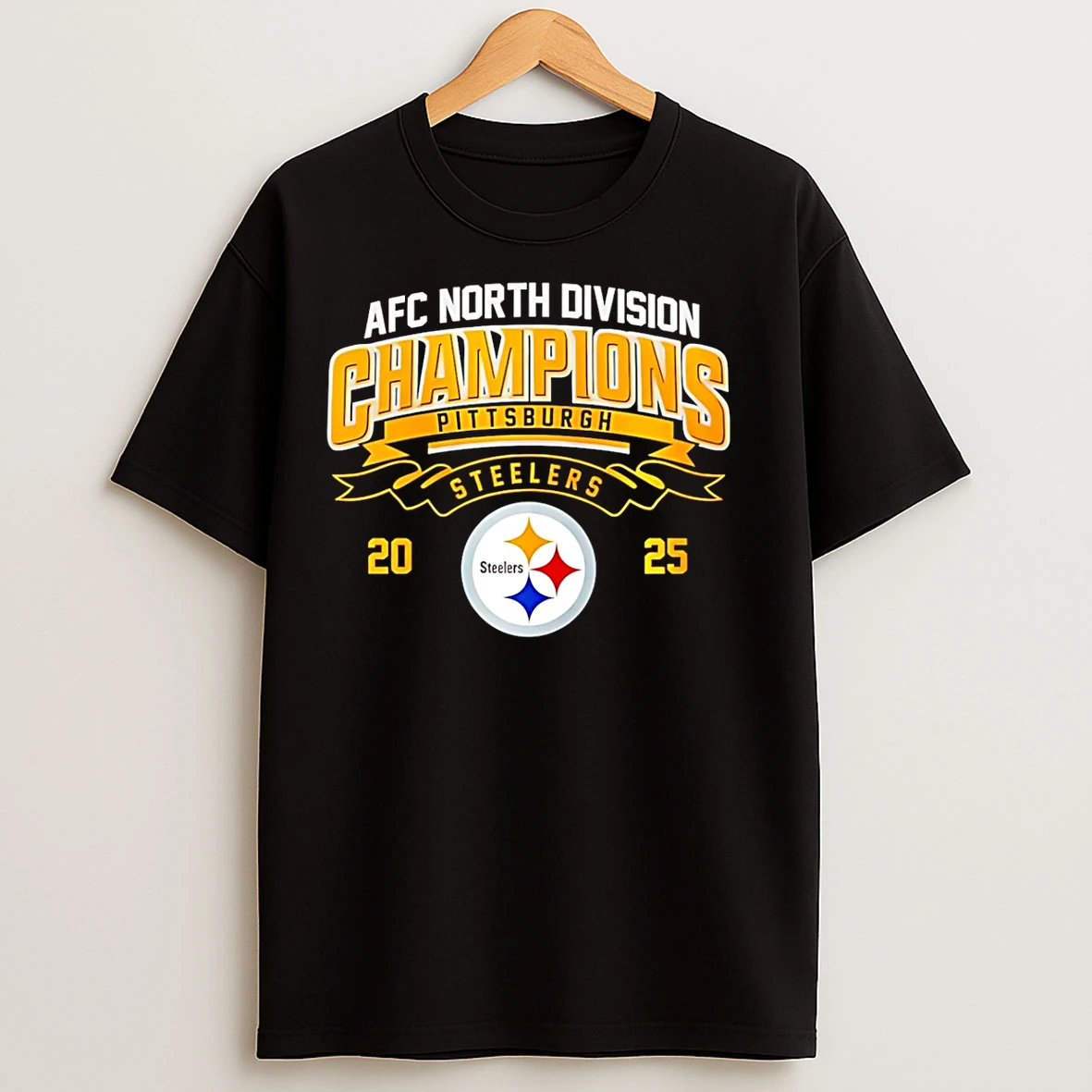 Classic Pittsburgh Steelers 2025 Afc North Champions Classic T Shirts