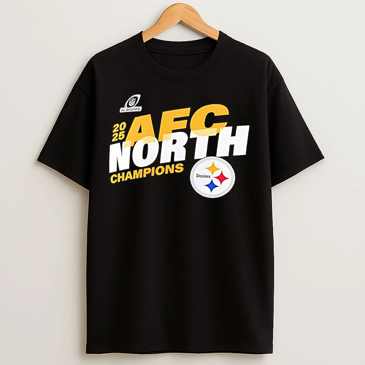Classic Pittsburgh Steelers 2025 Afc North Division Champions Conquer T Shirts