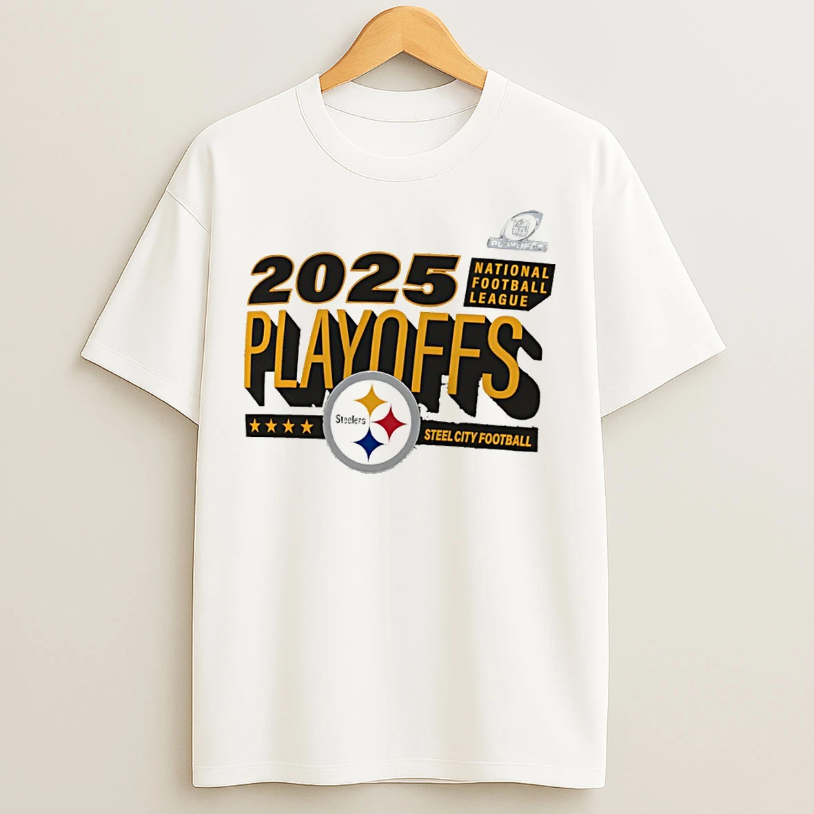Classic Pittsburgh Steelers 2025 Nfl Playoffs Football Steel City Football T Shirts