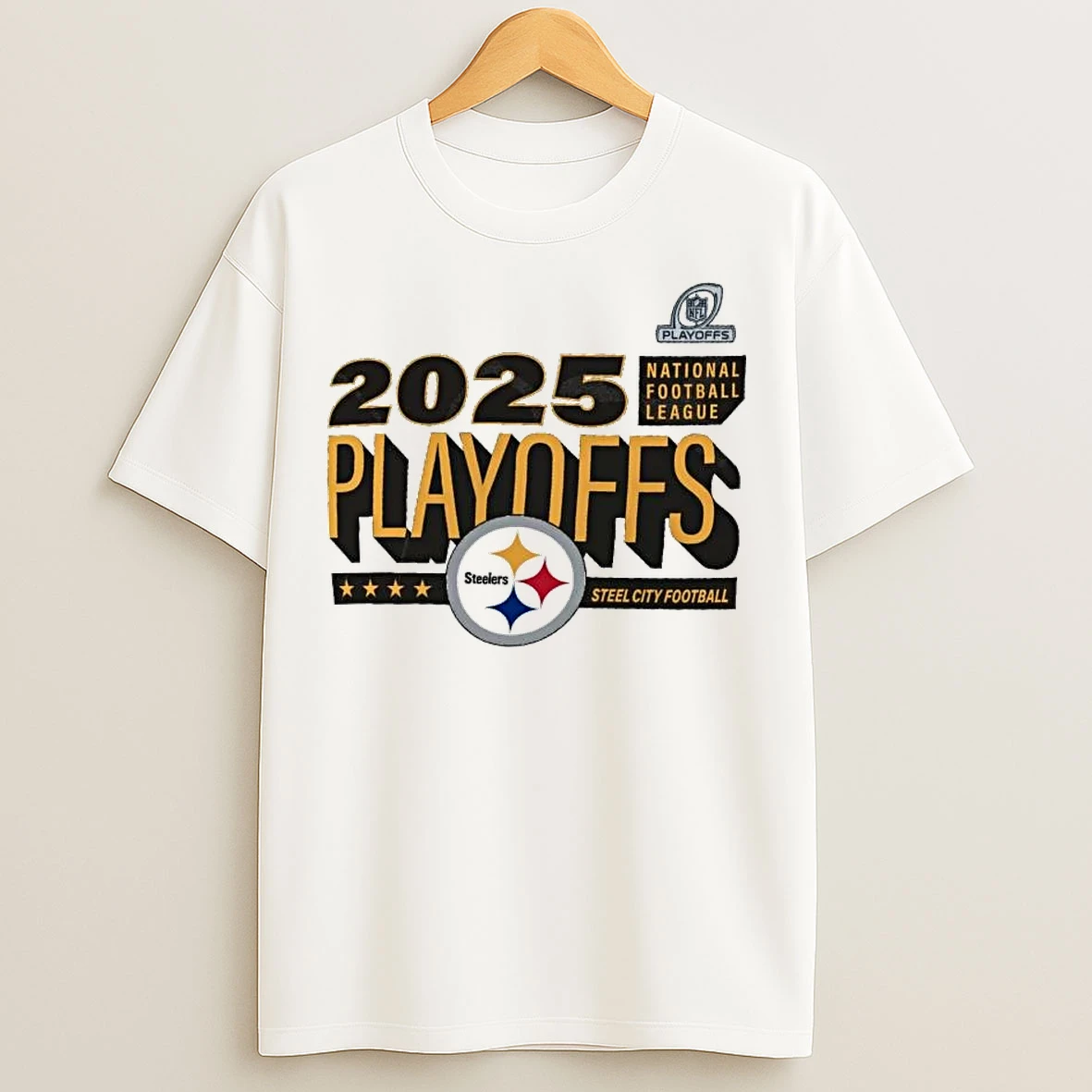 Classic Pittsburgh Steelers 2025 Nfl Playoffs Steel City Football T Shirts
