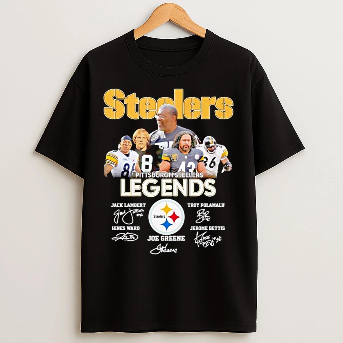 Classic Pittsburgh Steelers Legends Signature T Shirts