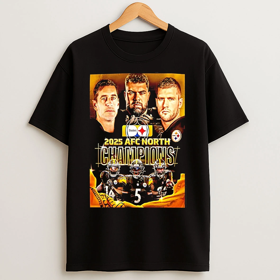 Classic Pittsburgh Steelers Nfl Kings Of The North 2025 Afc North Champions T Shirts