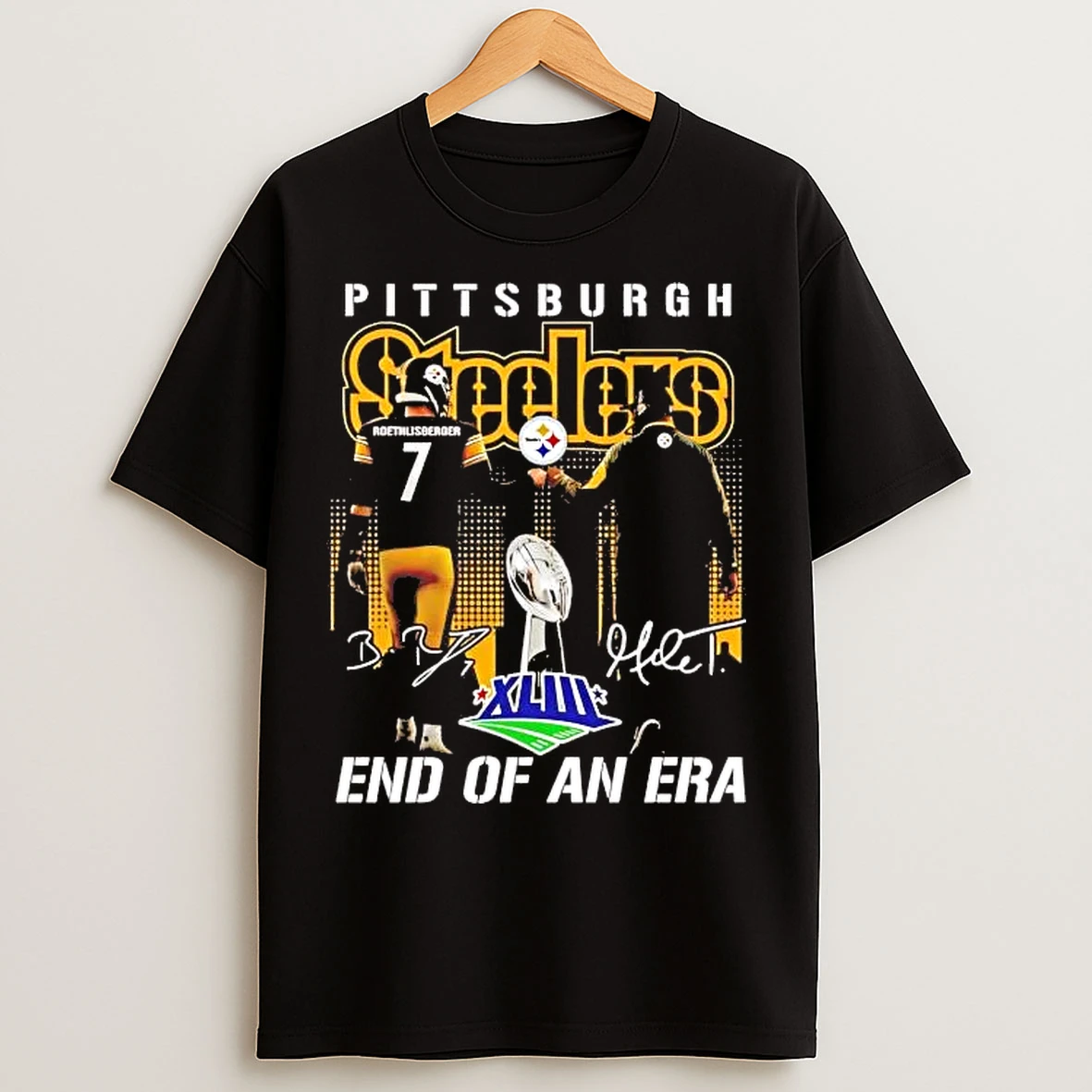 Classic Pittsburgh Steelers End Of An Era Roethlisberger And Mike Tomlin T Shirts