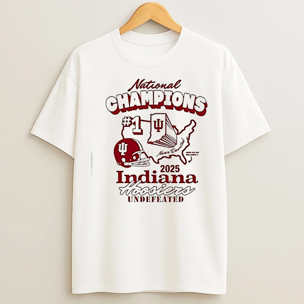 Classic Playoff 2026 1 Indiana Hoosiers National Champions Retro T Shirts