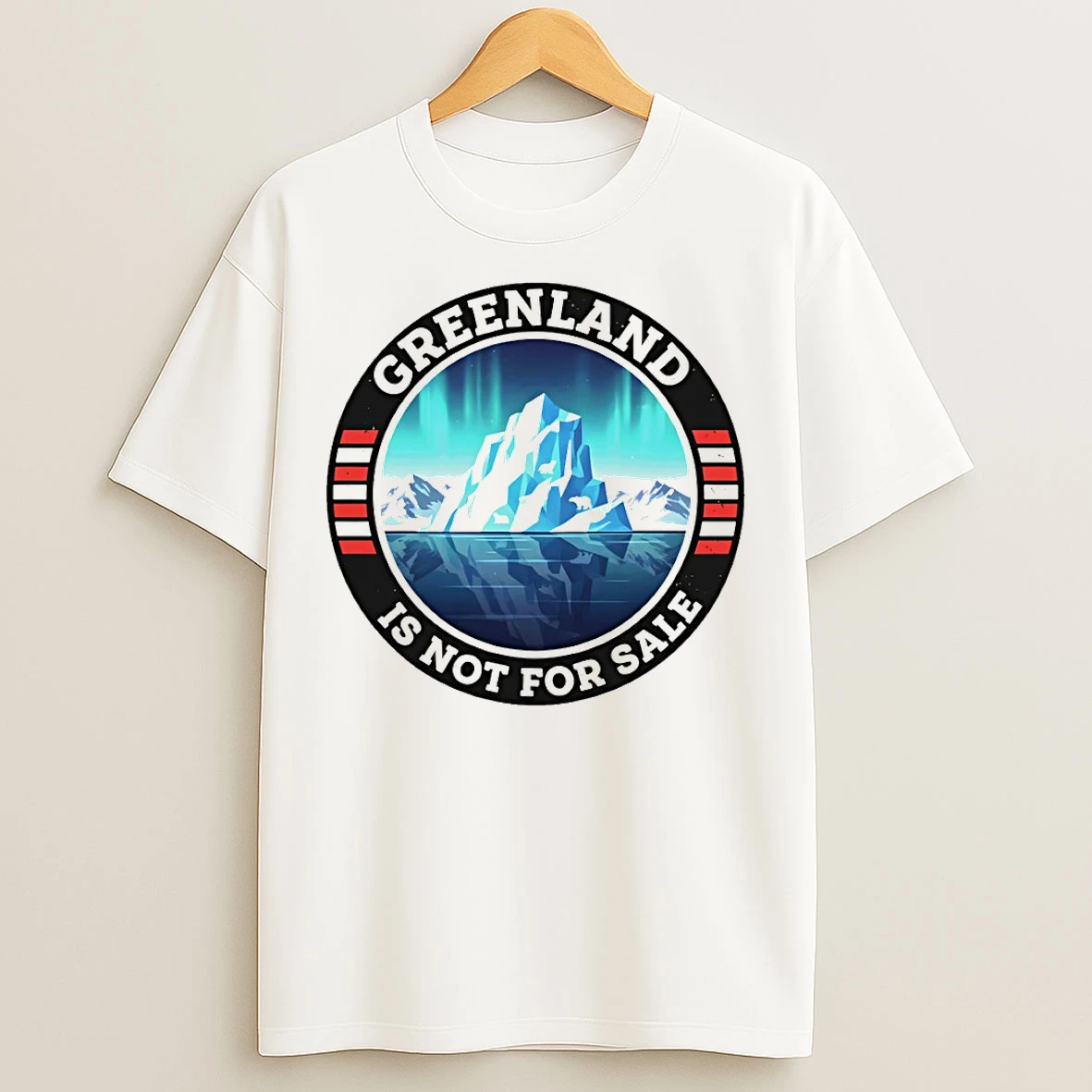 Classic Polar Landscape Greenland Is Not For Sale Resist Protest T Shirts