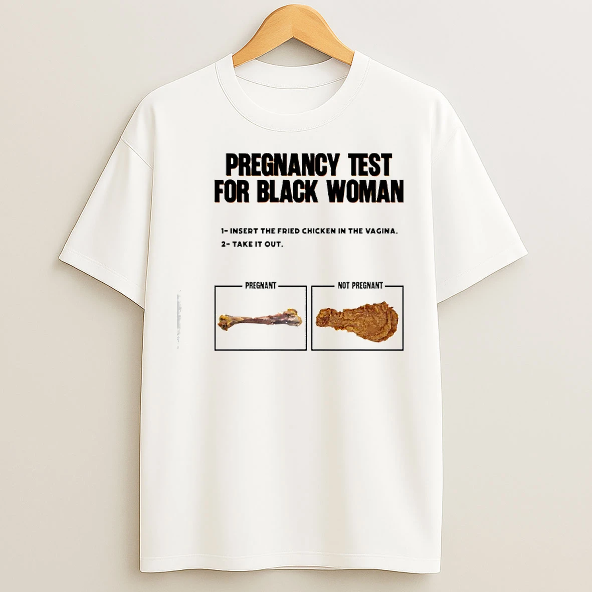 Classic Pregnancy Test For Black Woman T Shirts