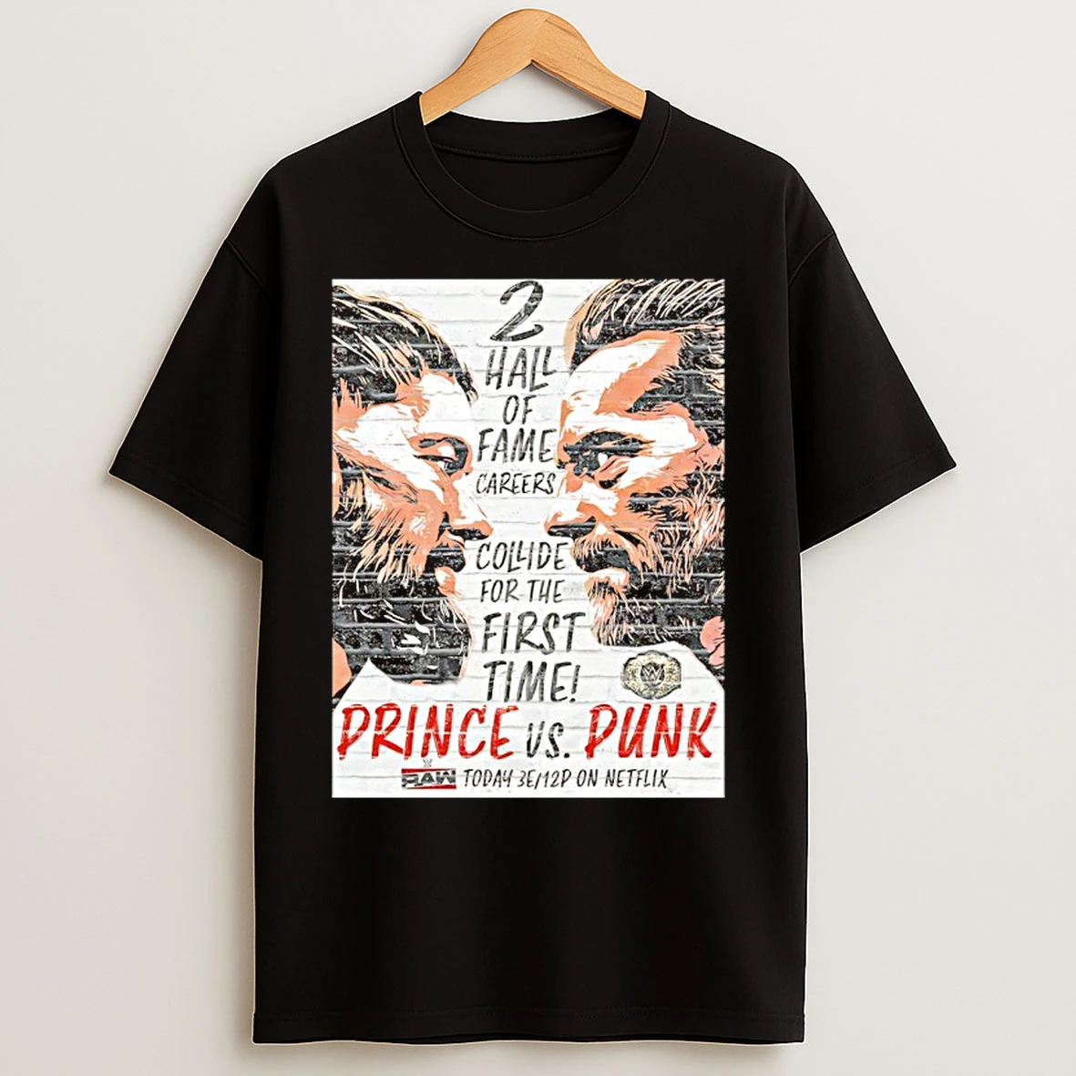Classic Prince Vs Punk 2 Hall Of Fame Careers Collide For The First Time T Shirts