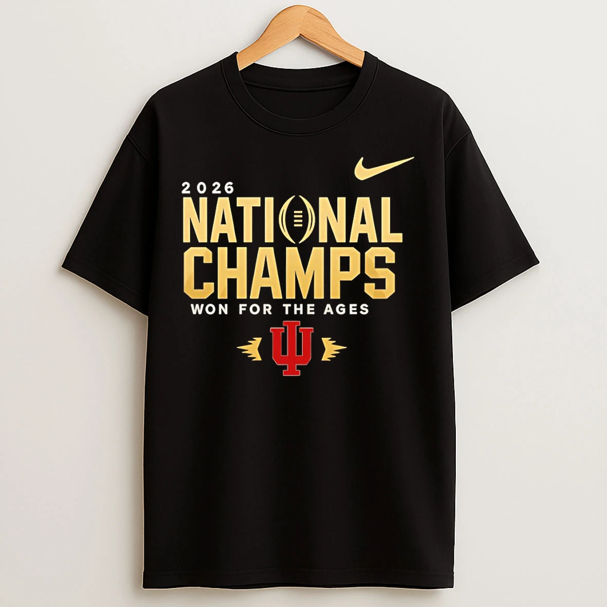 Classic Psb0z3bc Indiana Hoosiers National Champions Undefeated 16 0 Won For The Ages X Nike T Shirts