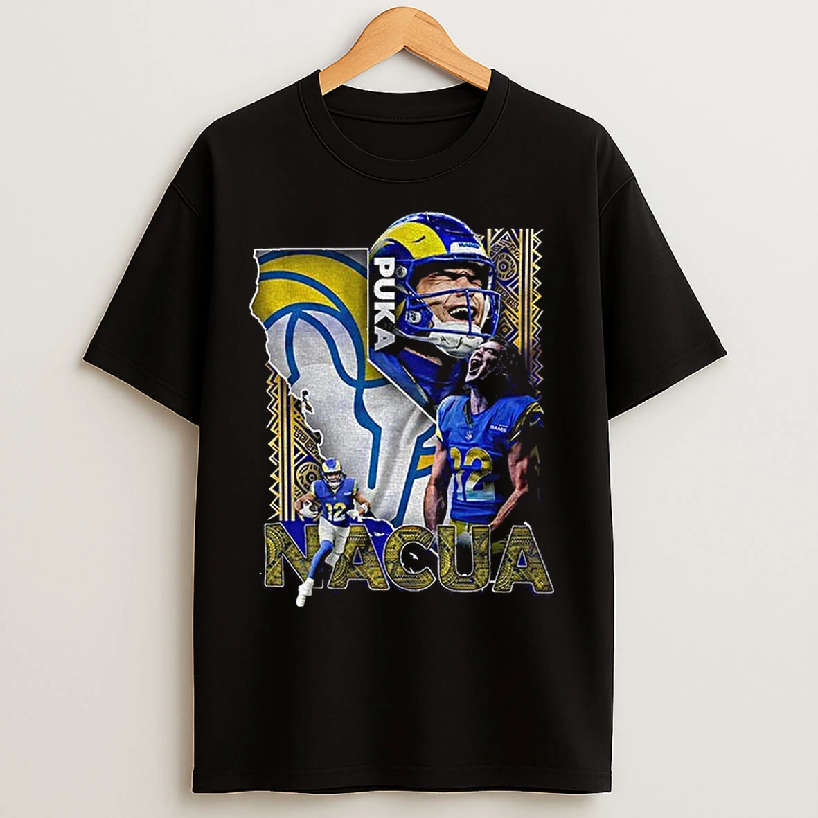 Classic Puka Nacua Los Angeles Rams Football Graphic T Shirts