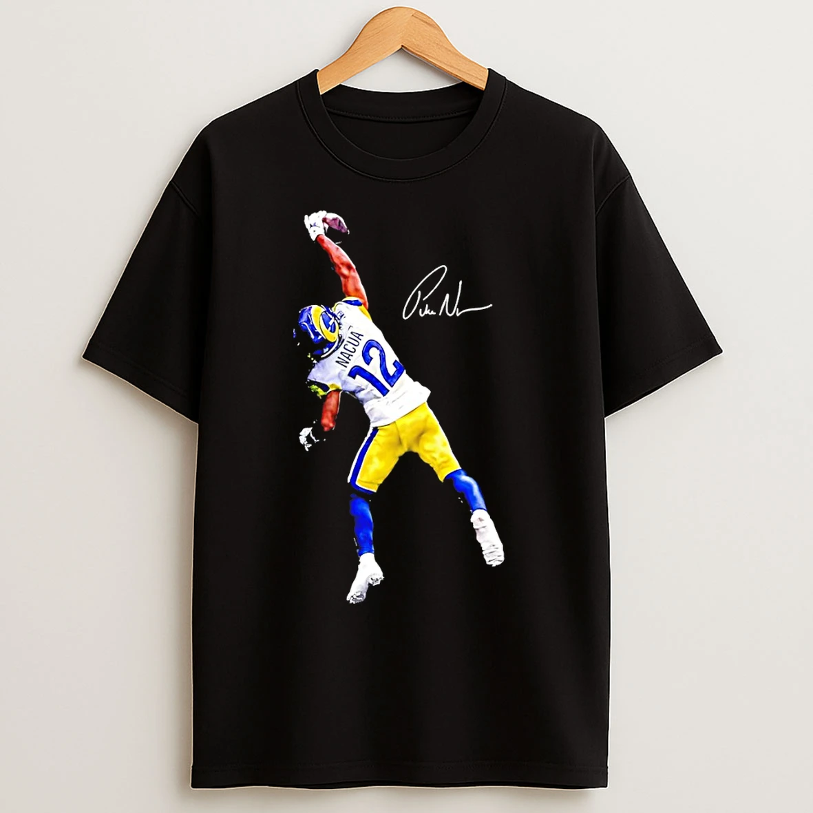 Classic Puka Nacua The Catch Los Angeles Rams Football Nfl Signature Vintage T Shirts