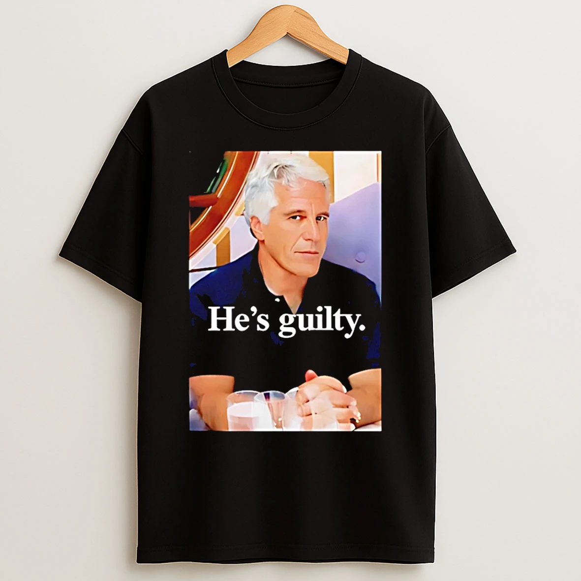 Classic Pump Wearing Hes Guilty Island T Shirts