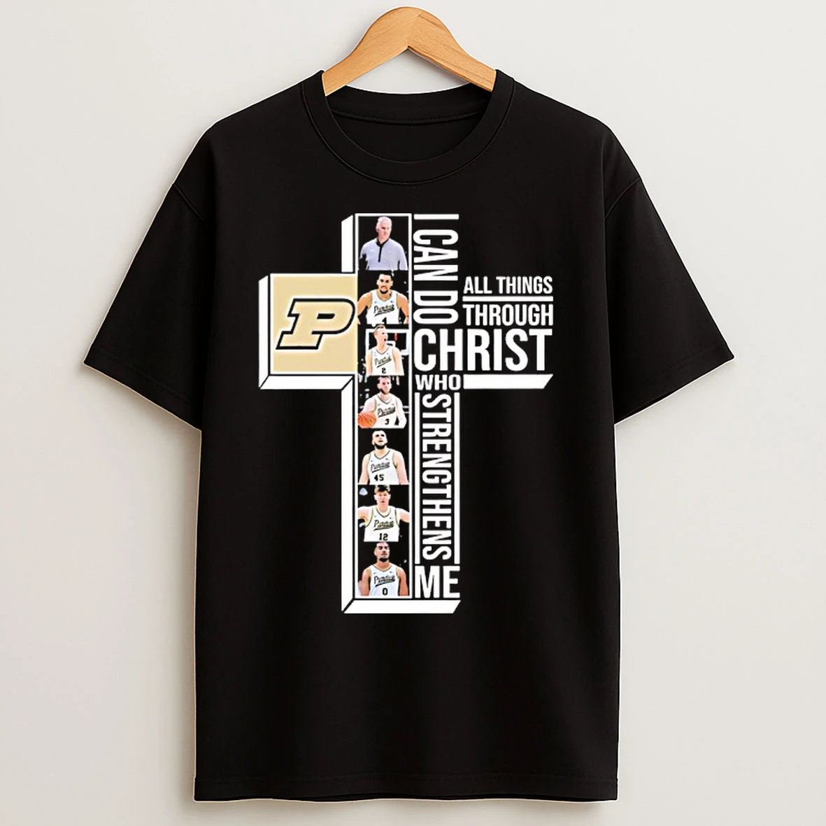 Classic Purdue Boilermakers Basketball I Can Do All Things Through Christ Who Strengthens Me T Shirts