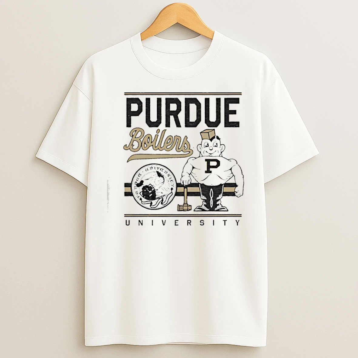 Classic Purdue Boilers University Retro T Shirts