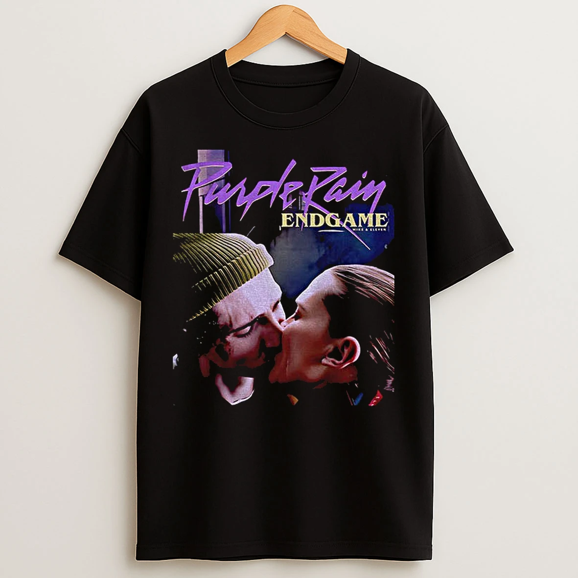 Classic Purple Rain Stranger Things Eleven And Mike T Shirts