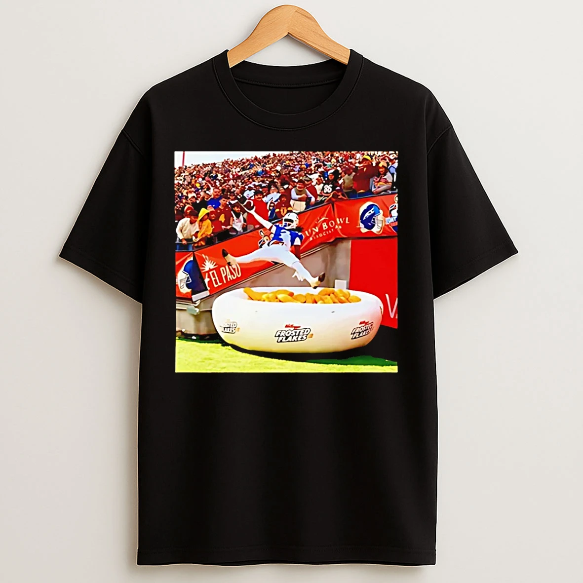 Classic Quesean Brown Frosted Flakes Leap T Shirts