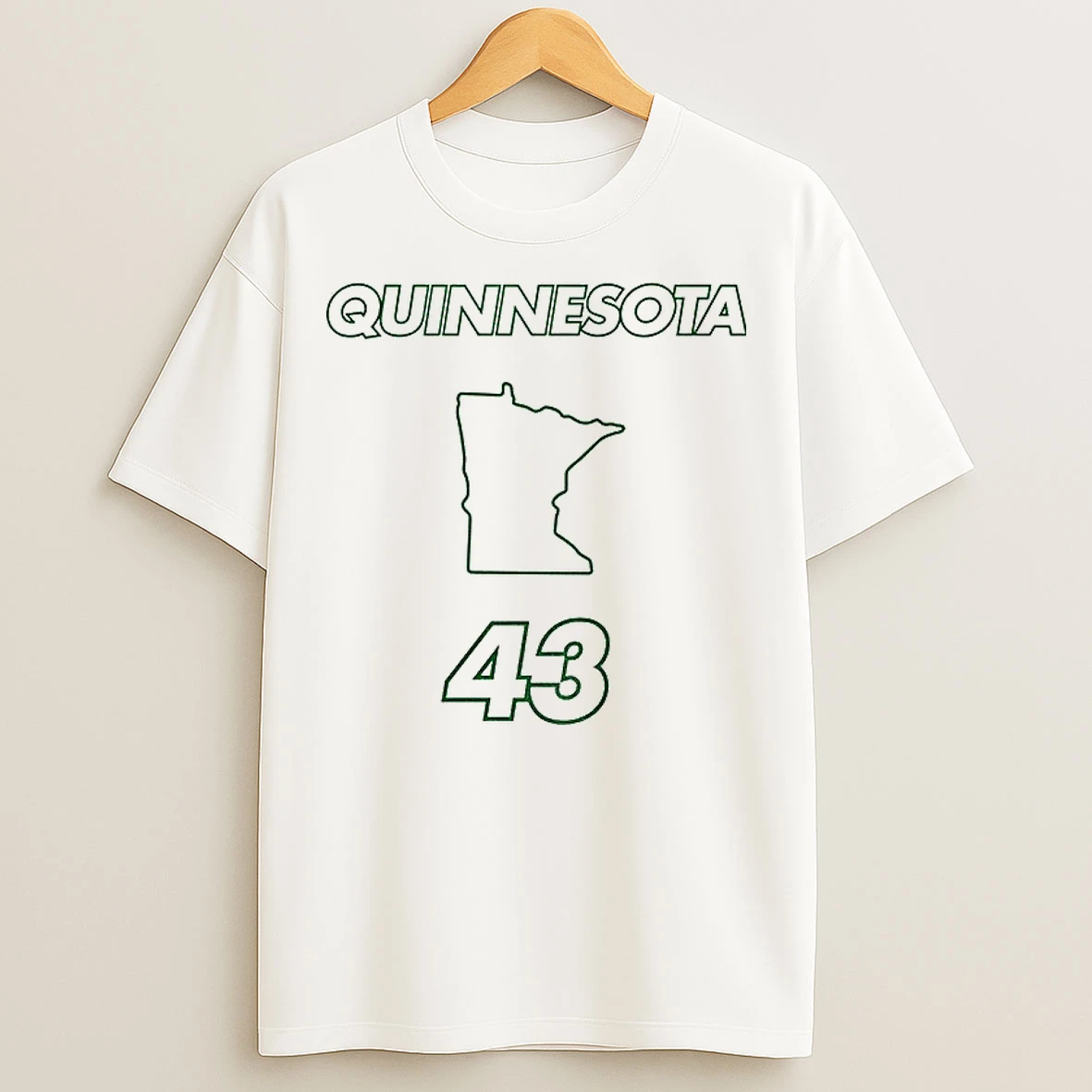 Classic Quinn Hughes 43 Minnesota Wild Map Quinnesota State Of Hockey T Shirts