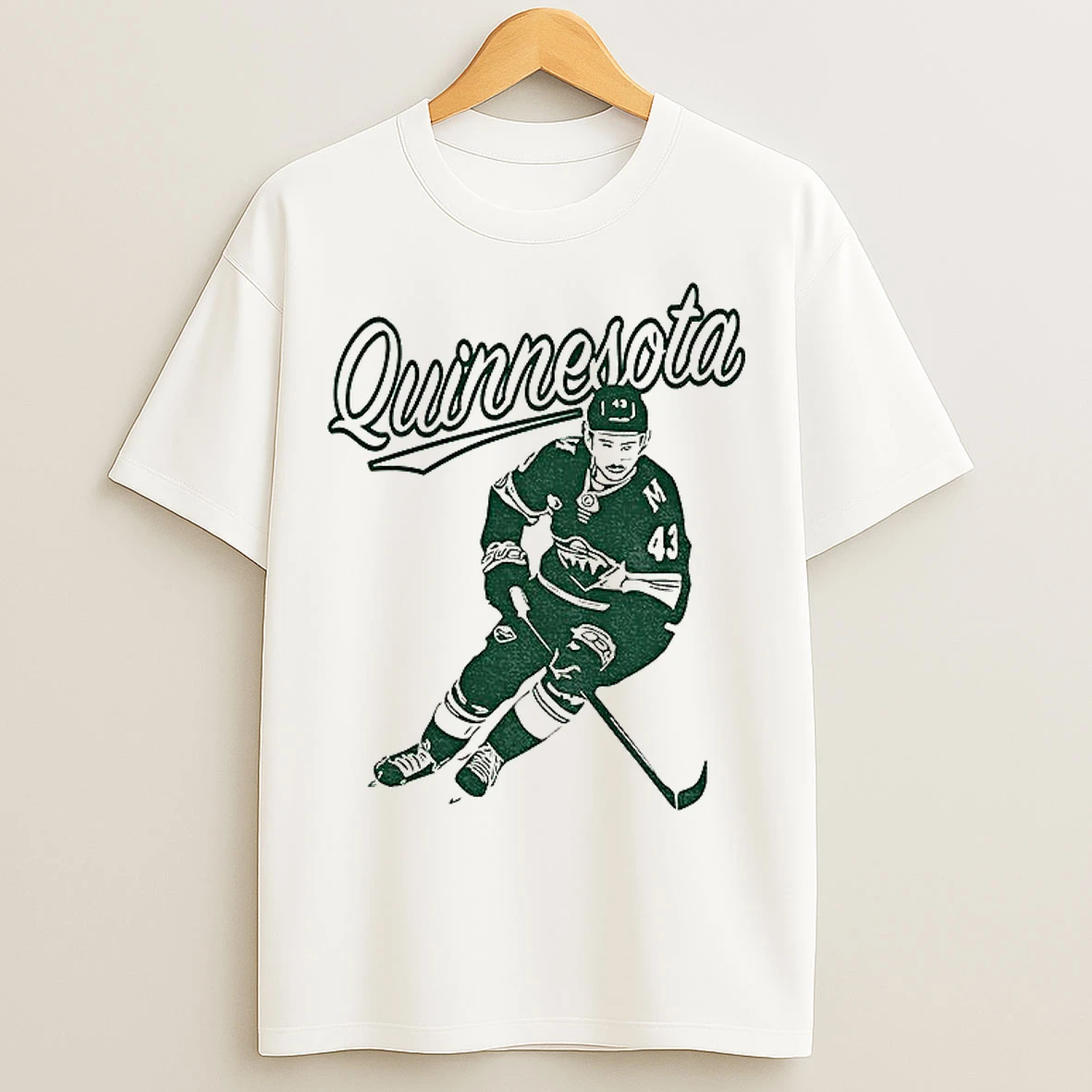 Classic Quinn Hughes Minnesota Wild Hockey Quinnesota State Of Hockey T Shirts