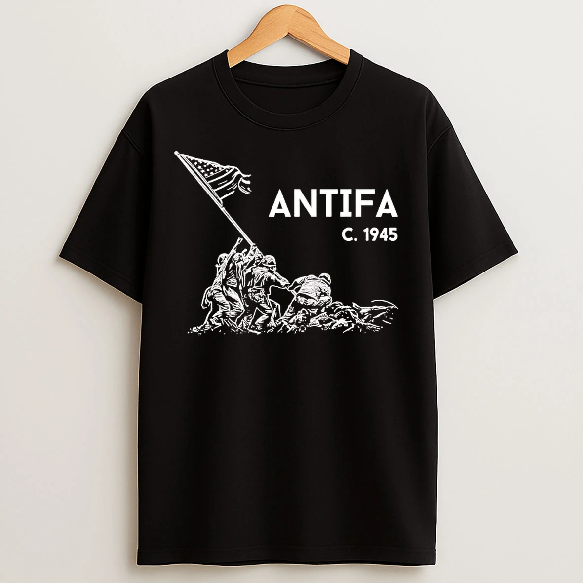 Classic Raising The Flag On Iwo Jima Antifa C 1945 T Shirts