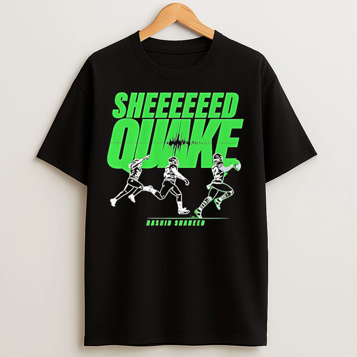 Classic Rashid Shaheed Seattle Seahawks The Sheed Quake T Shirts