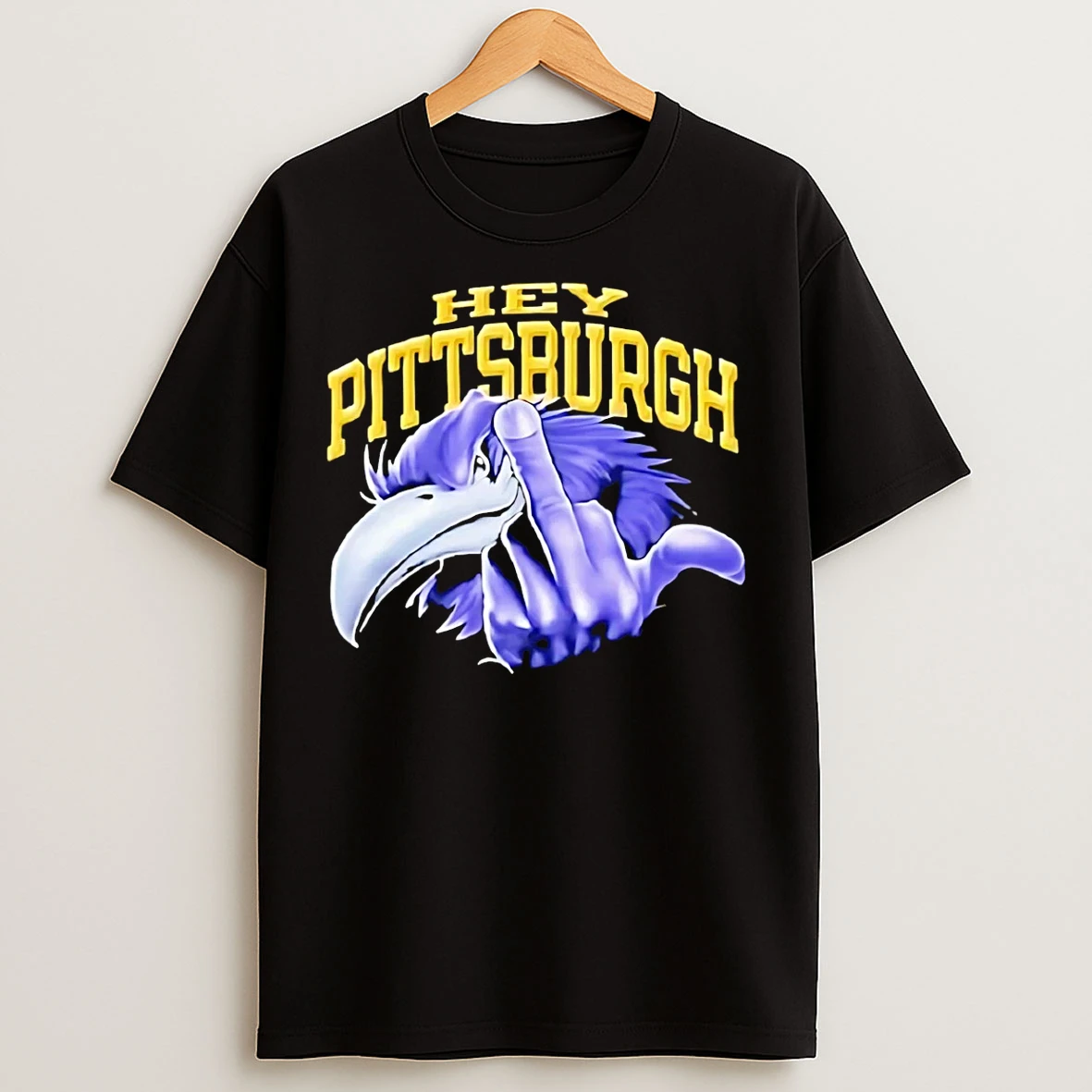 Classic Ray Lewis Hey Pittsburgh Middle Finger T Shirts