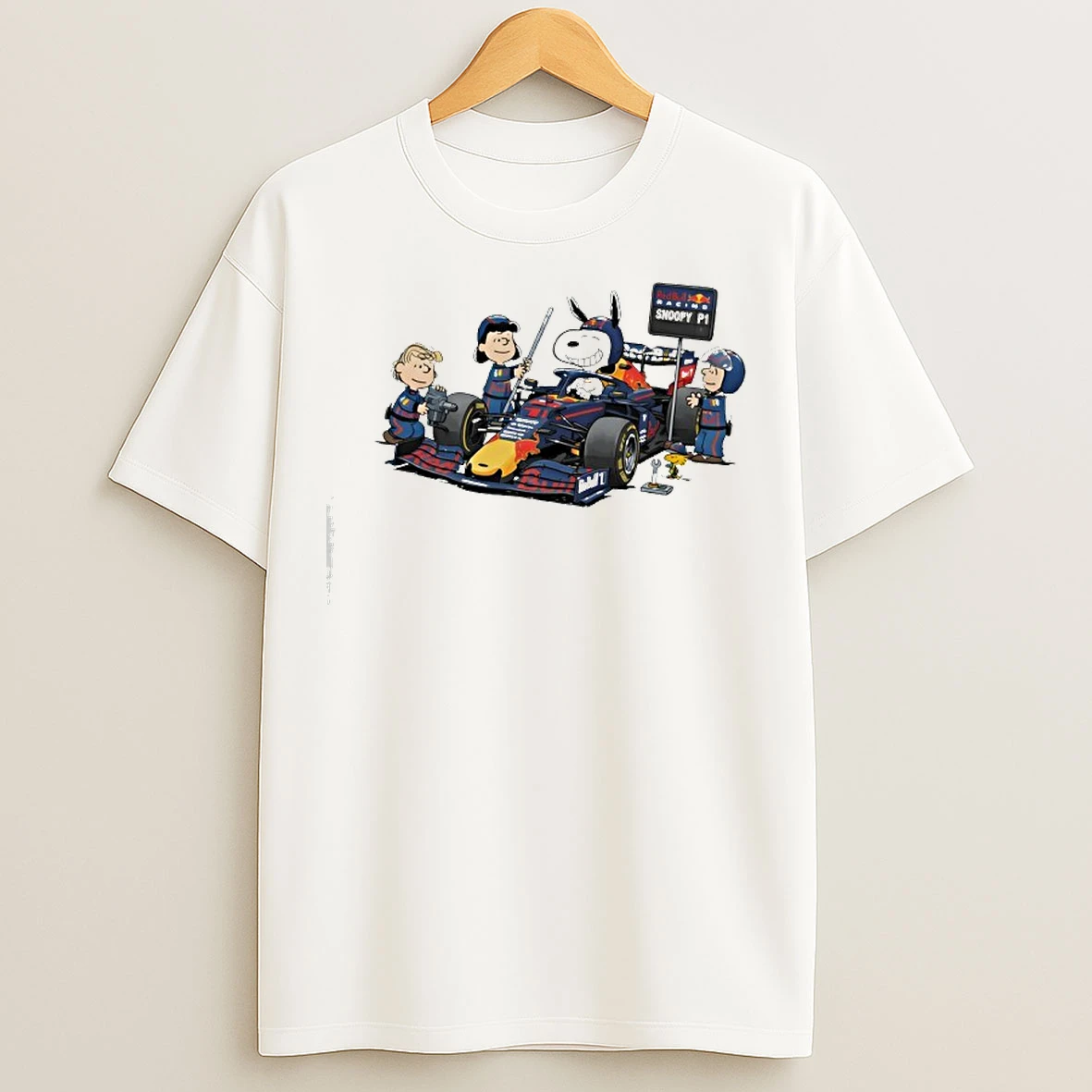 Classic Red Bull Pit Crew Peanuts Motorsport T Shirts