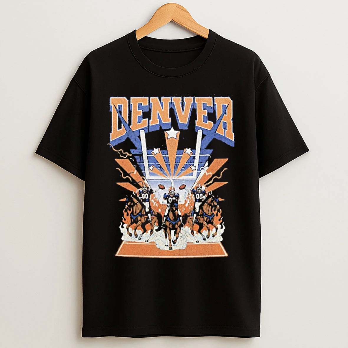 Classic Retro Denver Football Vintage Broncos Sunday Football T Shirts
