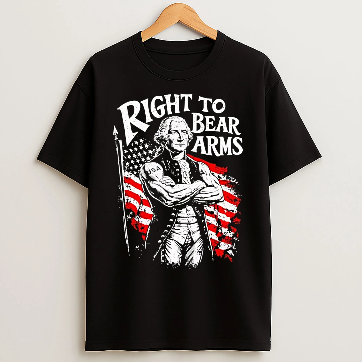 Classic Right To Bear Arms George Washington T Shirts