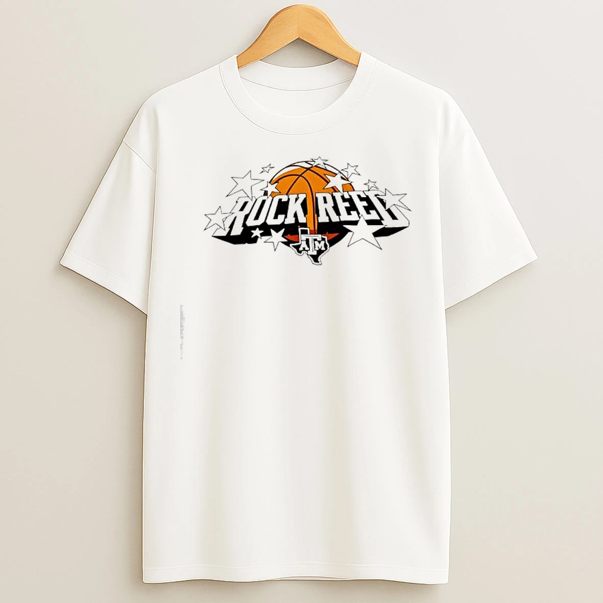 Classic Rock Reed Texas Am Aggies Basketball Graphic T Shirts