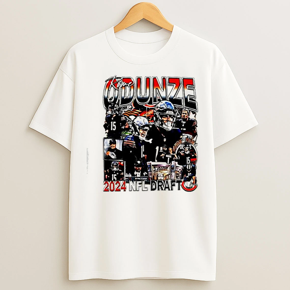 Classic Rome Odunze Chicago Bears 2024 Nfl Draft Graphic T Shirts