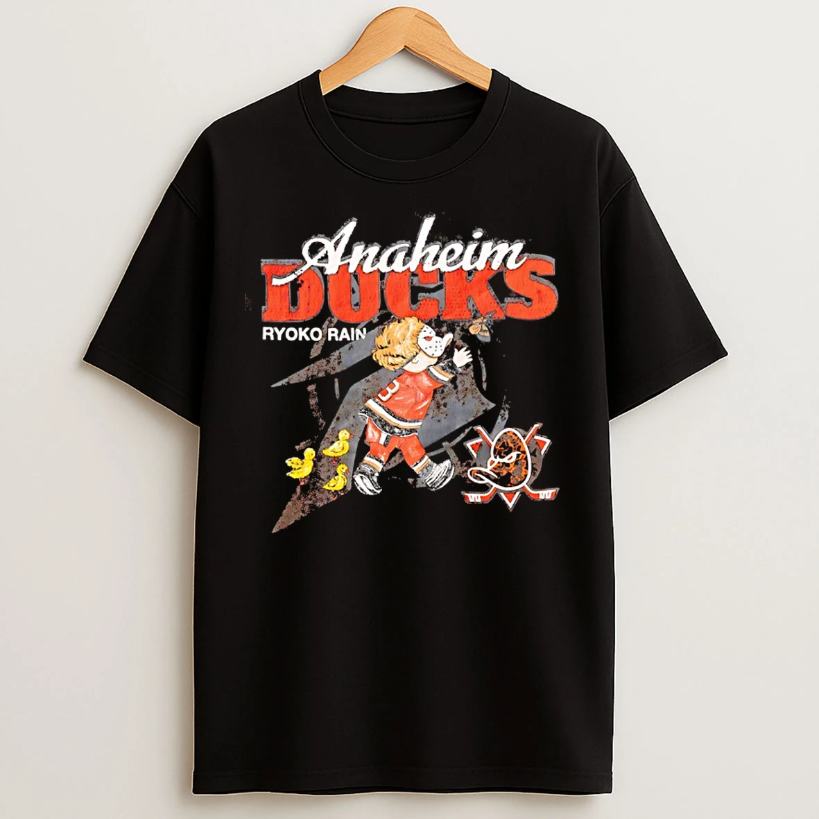 Classic Ryoko Rain Anaheim Ducks Hockey Vintage T Shirts